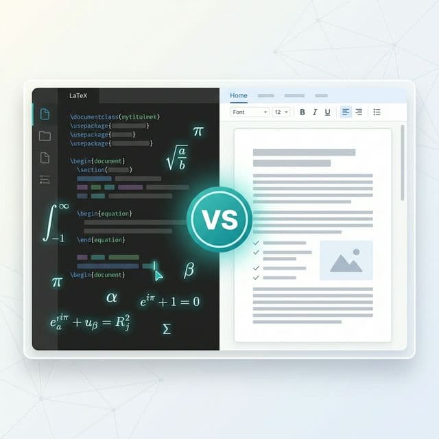 LaTeX vs Word 比較插圖